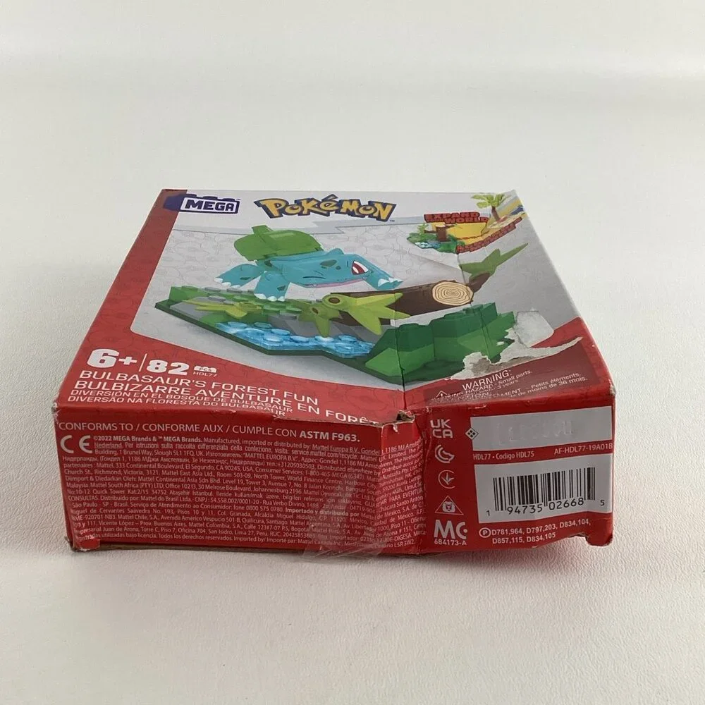 Mega Pokemon Bulbasaur's Forest Fun Building Toy Connect A Set 82 Piece Nintendo